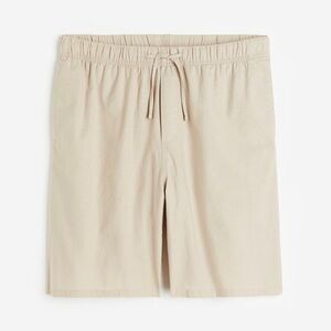H&M SLIM LINEN-BLEND SHORTS SIZE 34R